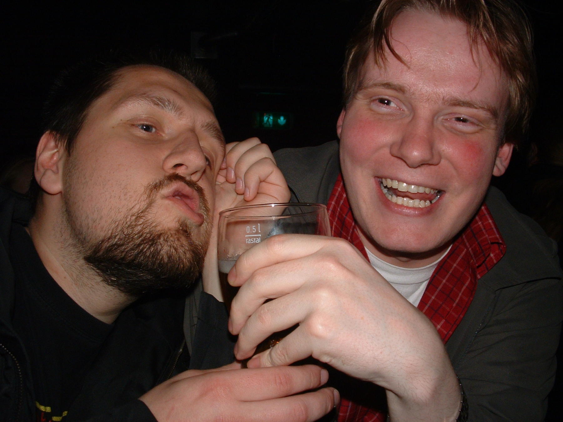 Óli og Ásgeir í júlí 2004.