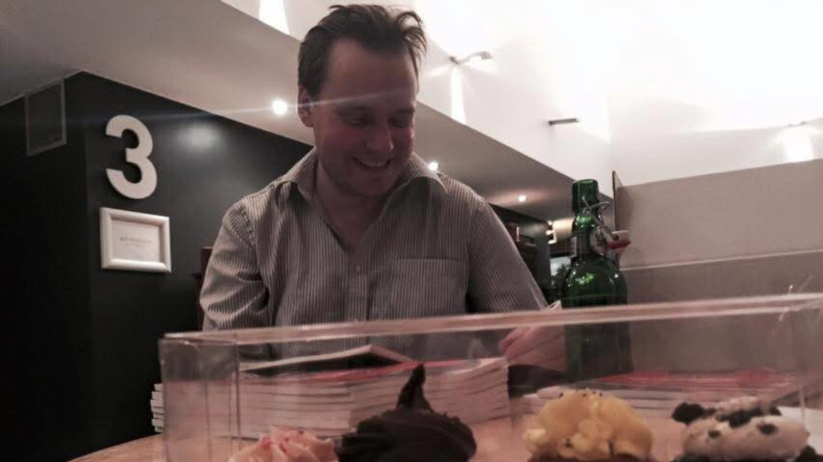 Ásgeir í útgáfupartíi Framtíðarinnar í Bíó Paradís (2015).